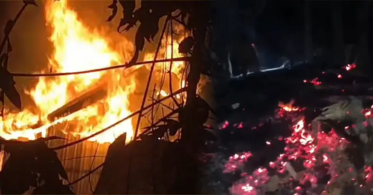 বৈদ্যুতিক শর্ট সার্কিটে আগুন